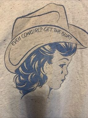 Retro Tee ‘Even Cowgirls Get The Blues’